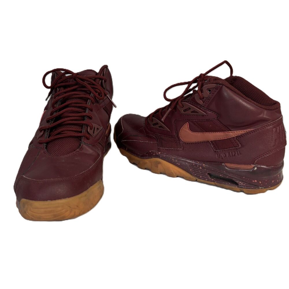 Nike Air Trainer SC Winter Team Red Sneakers AA1120-600 Burgundy Orange Sz 9